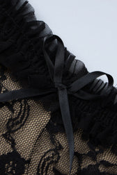 Lace Detail Bow Front Midi Dress - View 9