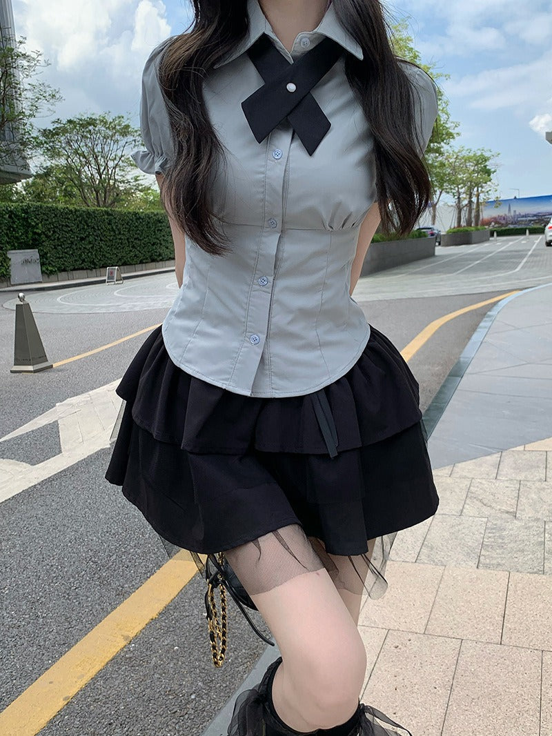 summer JK uniform women's two-piece set