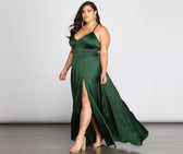 Lace Satin Dress