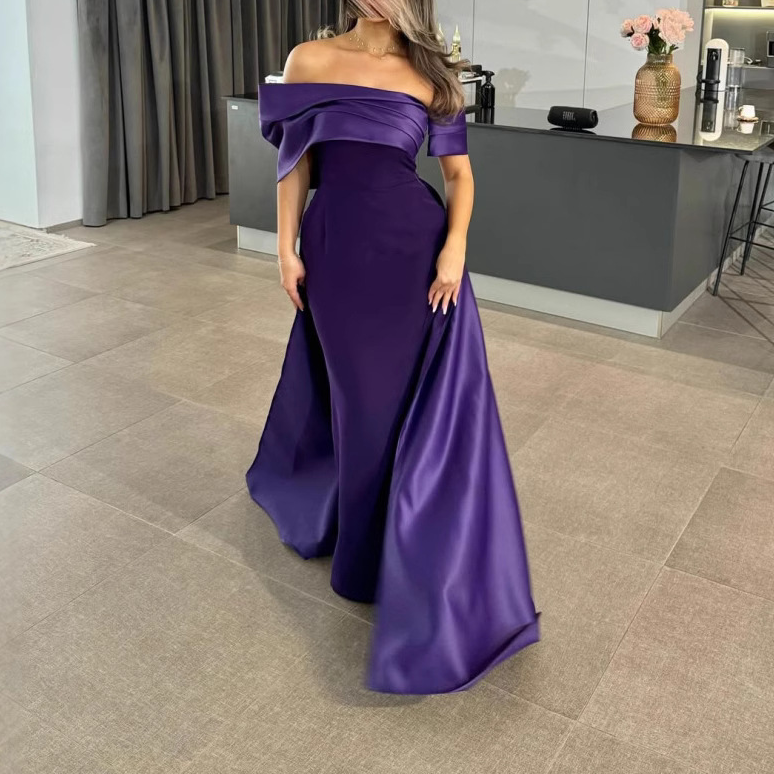 Spring Women Clothing Sexy Sheath Bra Trailing Evening Dress