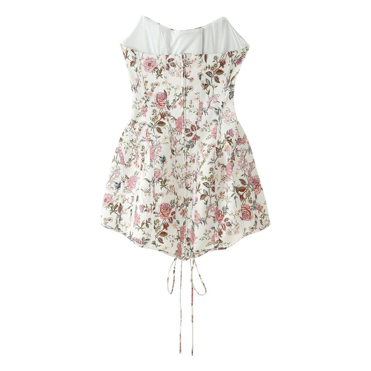 Women Clothing Summer Floral Print Tube Dress