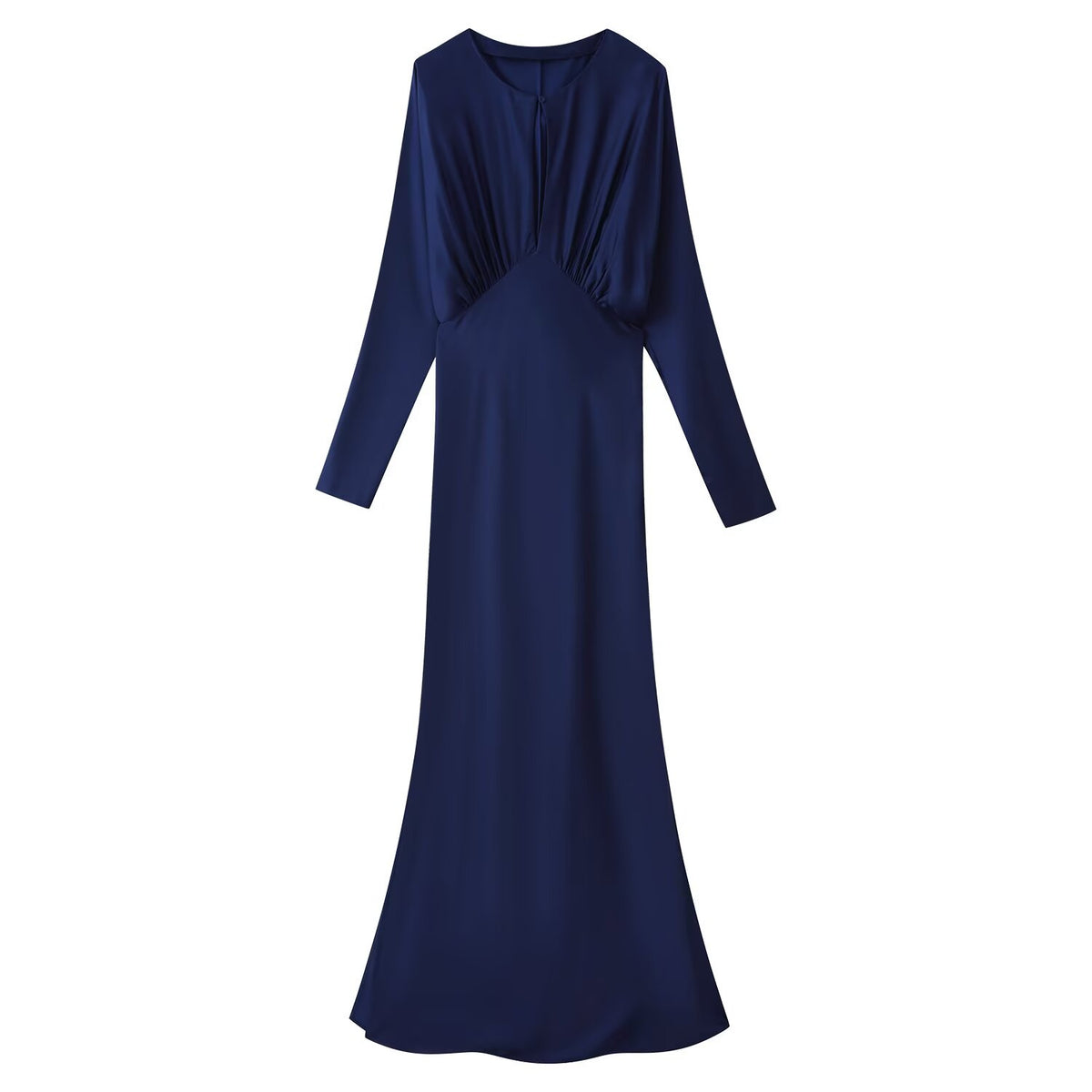 Women Clothing Summer Slim-Fit Slimming Silk Satin Texture Maxi Dress