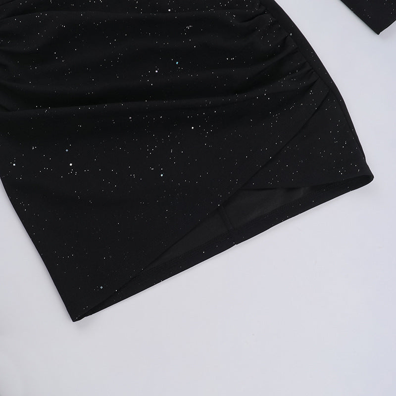 Graceful edge Dress Black