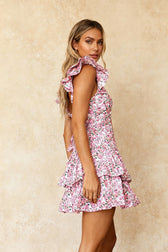 Floral Elegant Mini Dress