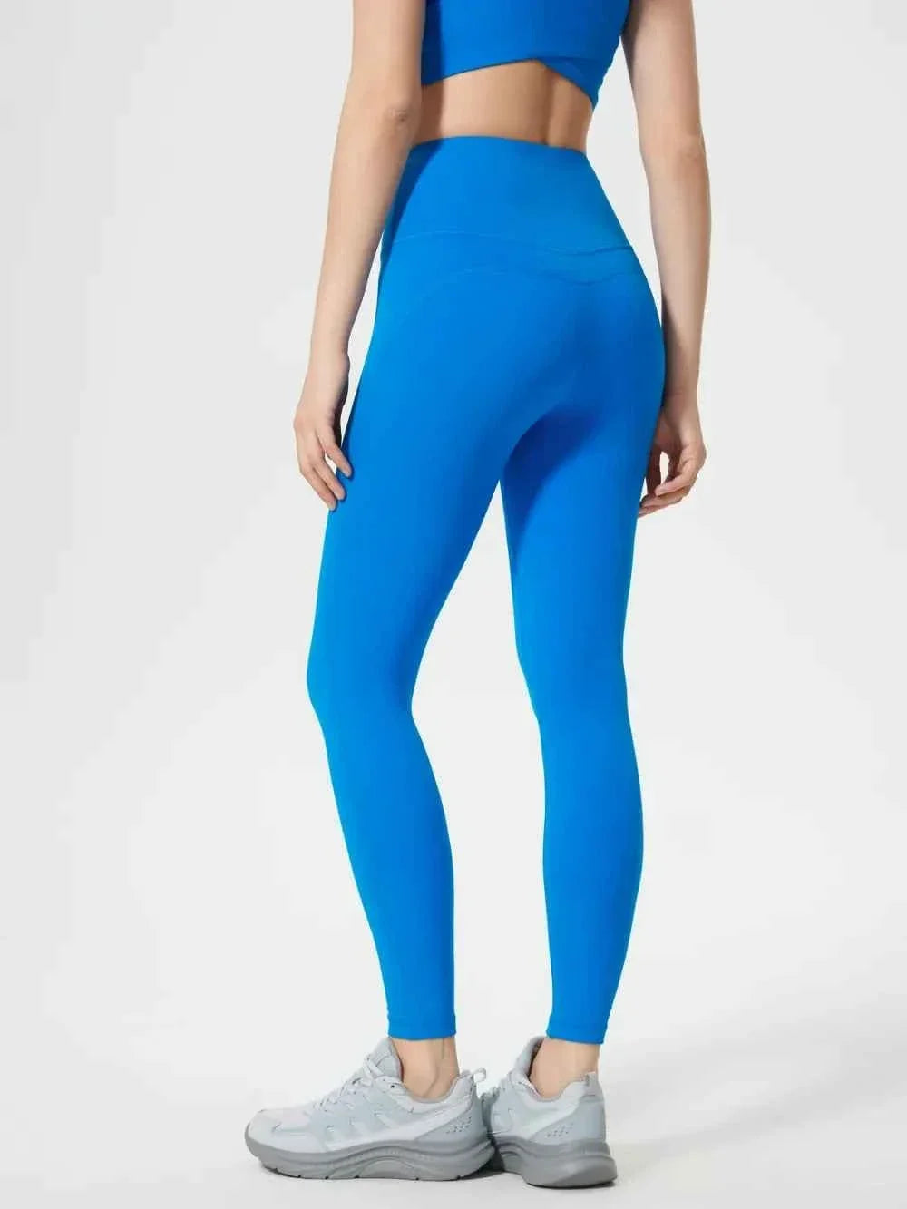 High Waist Wide Waistband Ankle Length Active Leggings 25