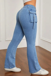 Slim Fit Stretch Flare Jeans