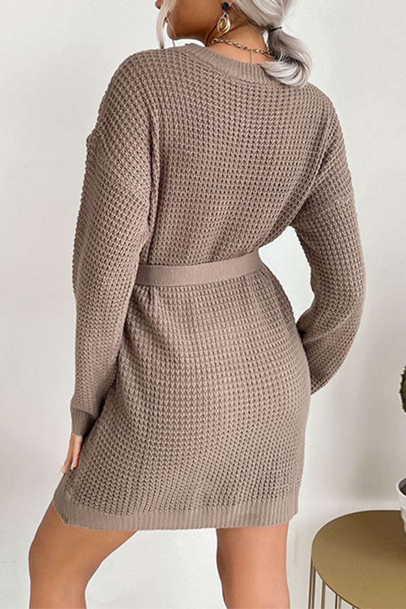 Mila Fashionable Solid Color Urban Dress with Premium Casual Styling