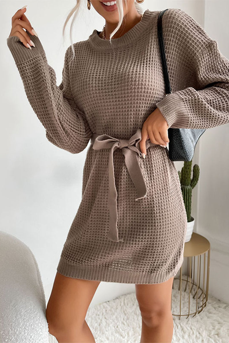 Mila Fashionable Solid Color Urban Dress with Premium Casual Styling