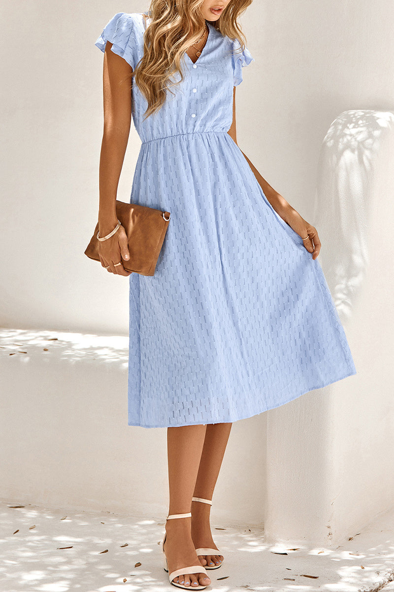 Statement Antonella V Neck Midi Dress Occasion Edit