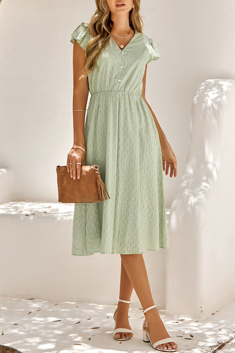 Statement Antonella V Neck Midi Dress Occasion Edit