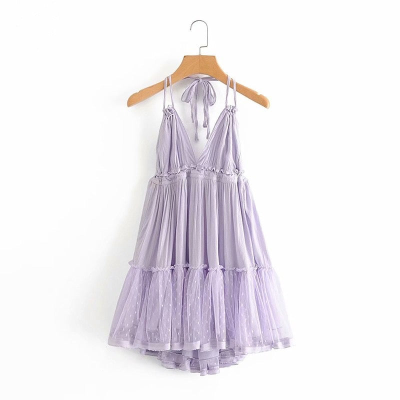 MARIAN MINI DRESS Lavender
