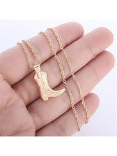 1pc Retro Punk Style Western Cowboy Boot Shaped Pendant Necklace,
