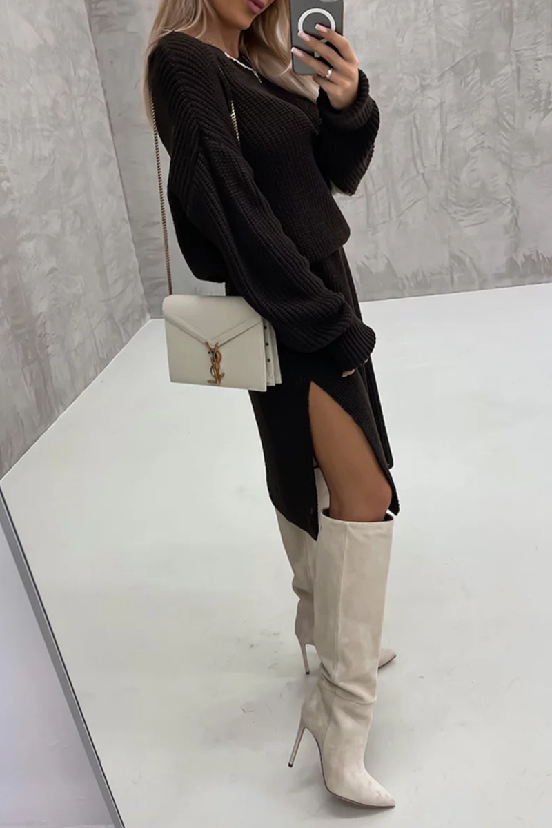 Camille Elegant Simple Plain Dress with Minimalist Everyday Styling