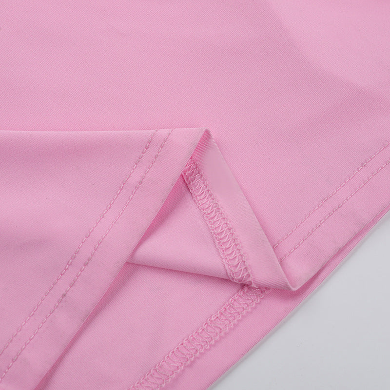 Rosier Slit Dress-Pink