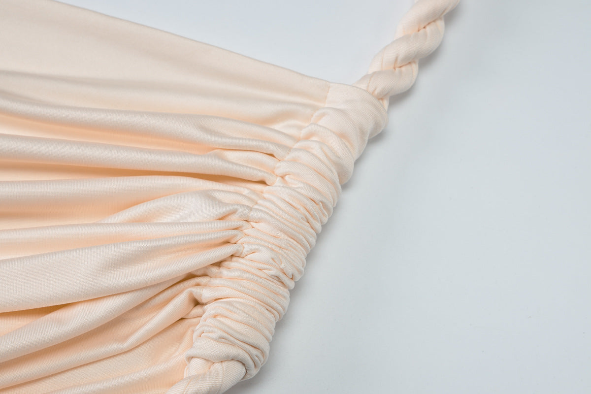 Delia Asymmetrical Dress - Beige