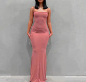 Satin Slip Backless Maxi Dress 6