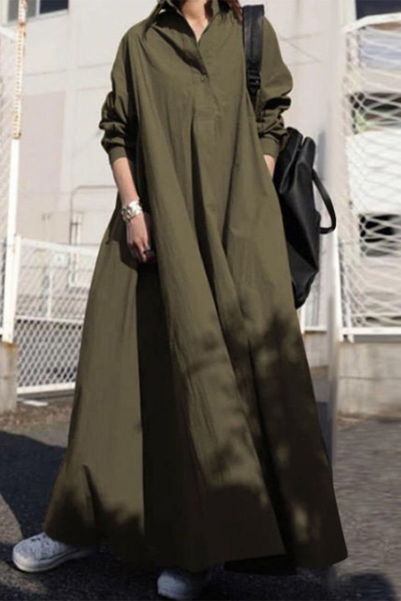 Jimena Casual Simplicity Fixed Dress with Relaxed Fit and Smart Casual Fashion