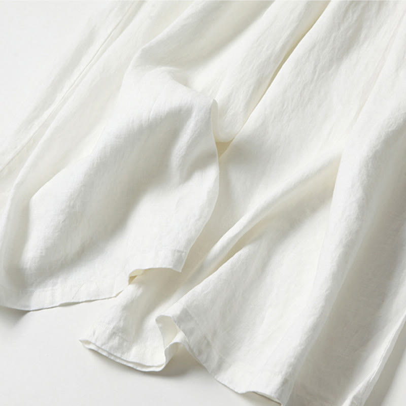 High Waist Wide Leg Culotte Pants