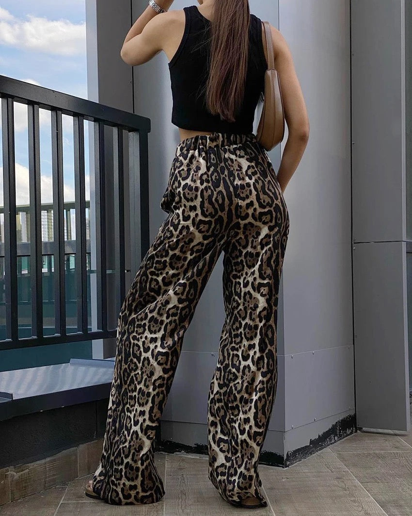 Daphne Elegant Pants Print / M