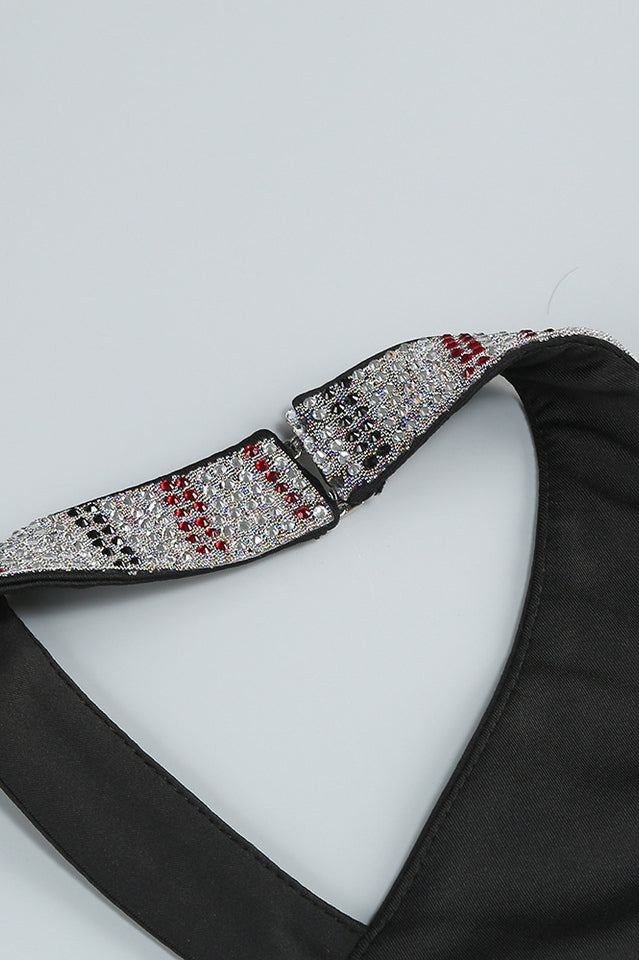 Halter Backless Crystal Gown