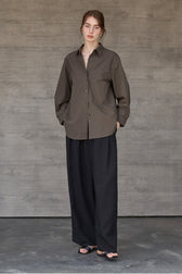 High Density Cotton Collared Blouse