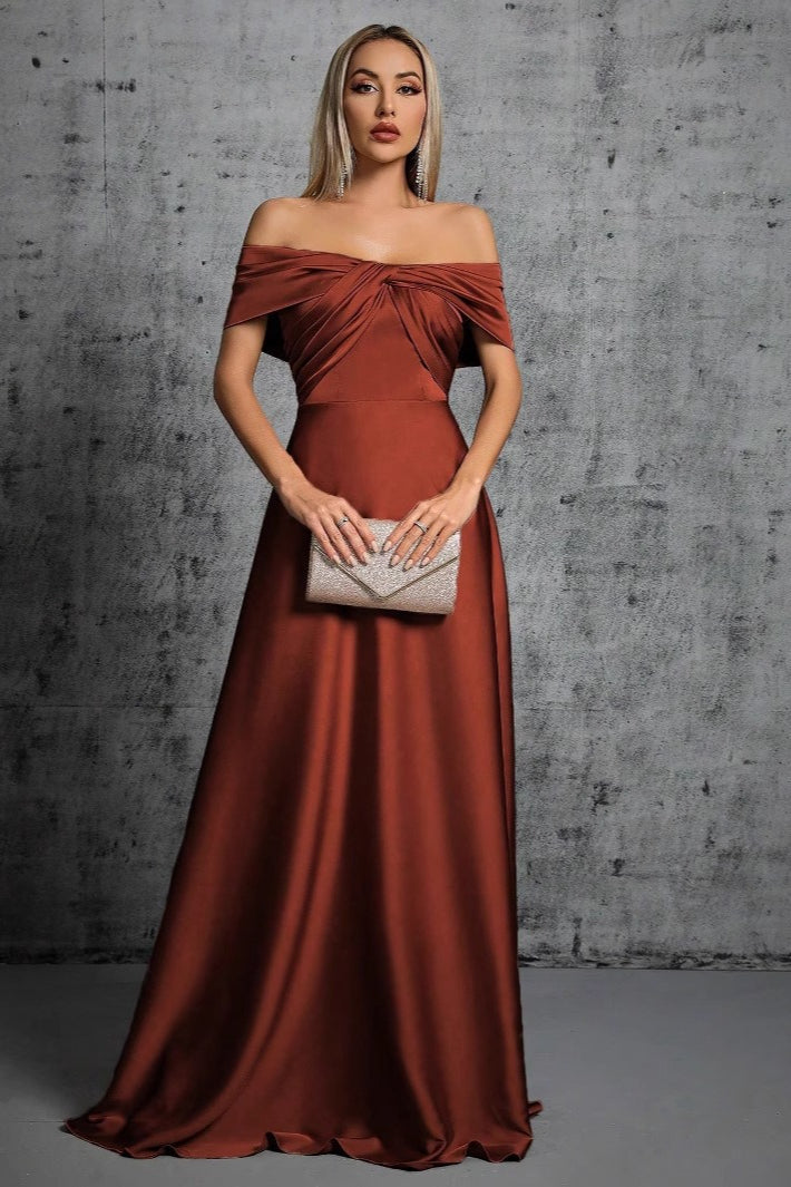OffShoulder SlimFit Cocktail Formal Dress