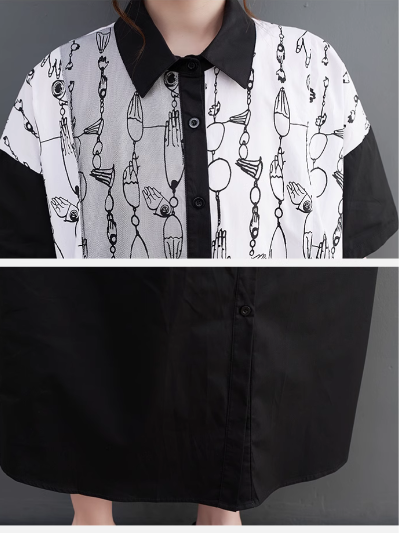 I Wanna Go Mid-Length Shirt Dress