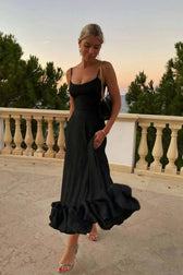 Flounce Bustier Midi Dress 18