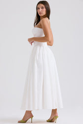 Floral Spaghetti Strap Corset Maxi Dress 18