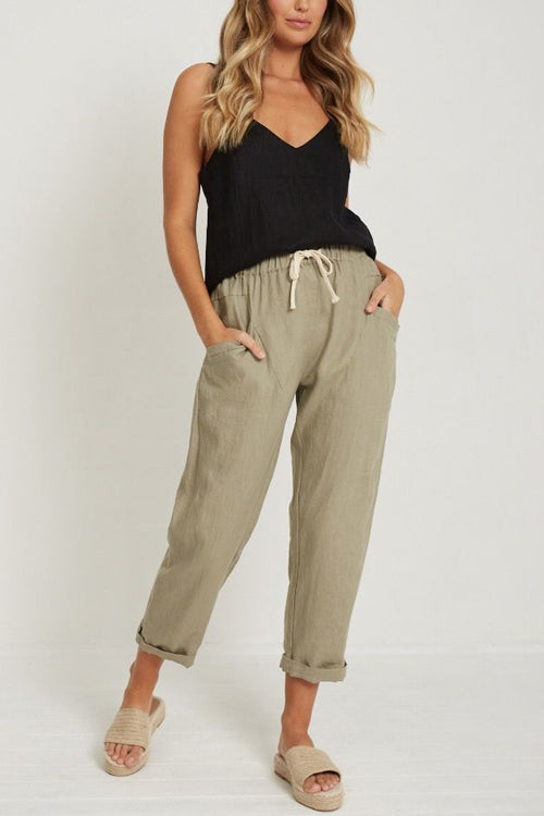 Relaxed Drawstring Pants