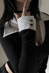 Colorblock Faux Layered Long Sleeve Top