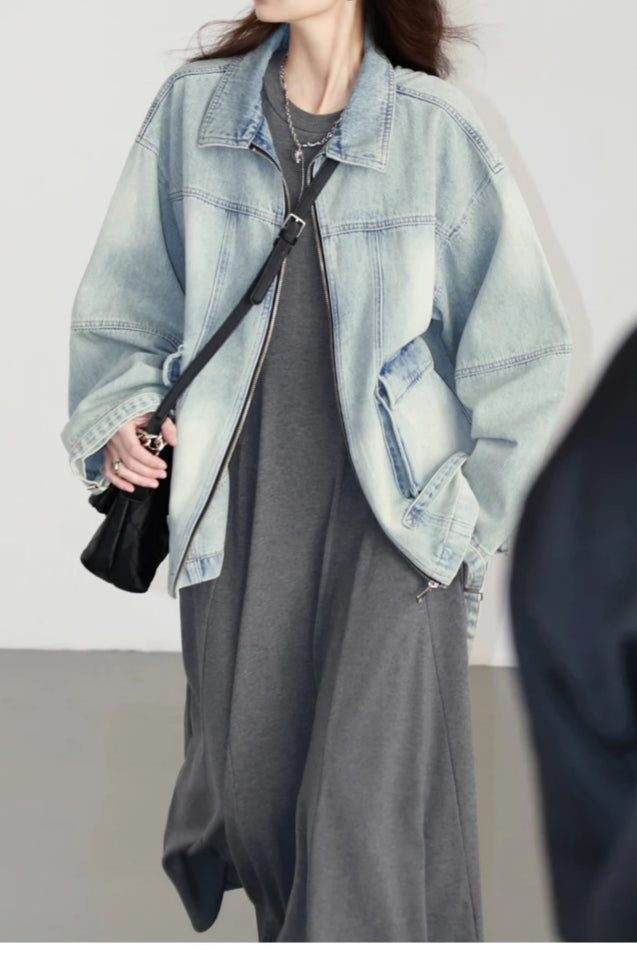 Casual Blue Denim Jacket