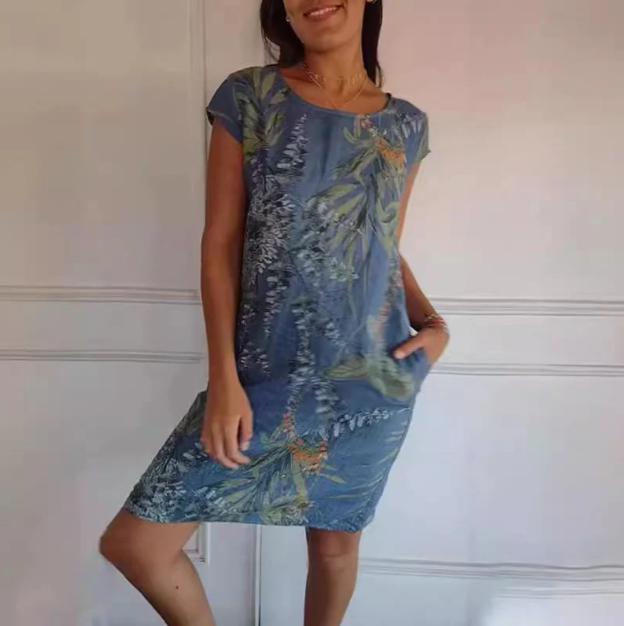 Sunniva | Canvas Charm Dress Blue
