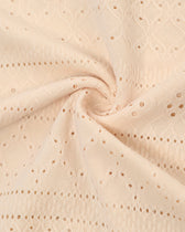 Strapless Eyelet Ruched High Split Midi Dress Summer 28