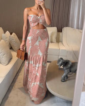 Strapless Cut Out Shirred Mermaid Maxi Dress 3