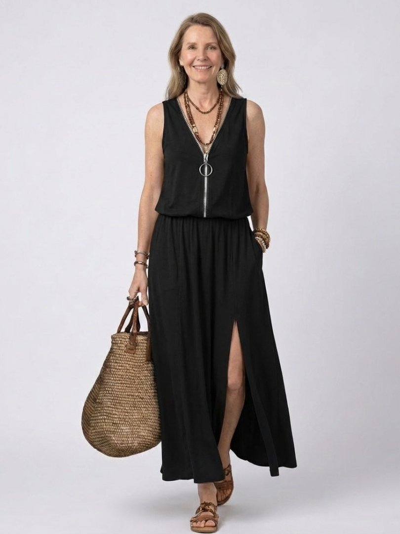Jacinda™ | Elegant Sleeveless Maxi Dress
