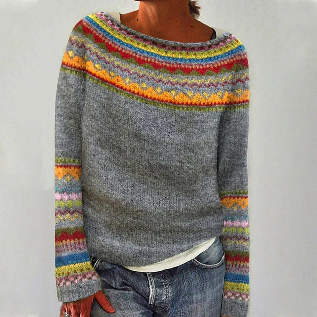ERICA - RETRO WINTER KNITTED SWEATER