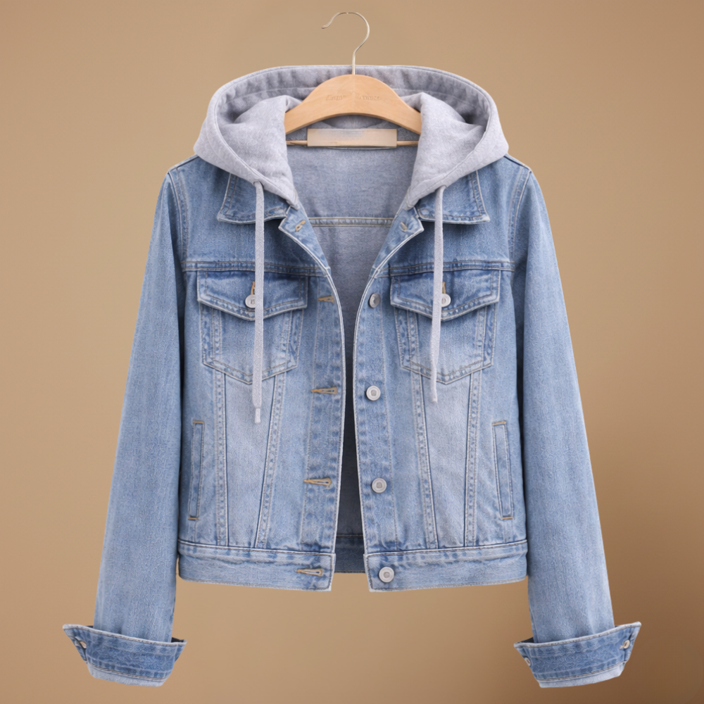 Women's Hooded Denim Jacket