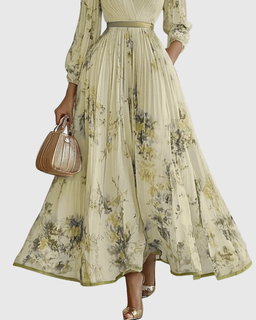 Rowella - Pleated Maxi Dress