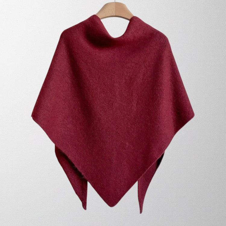Tie Front Knit Shawl Wrap