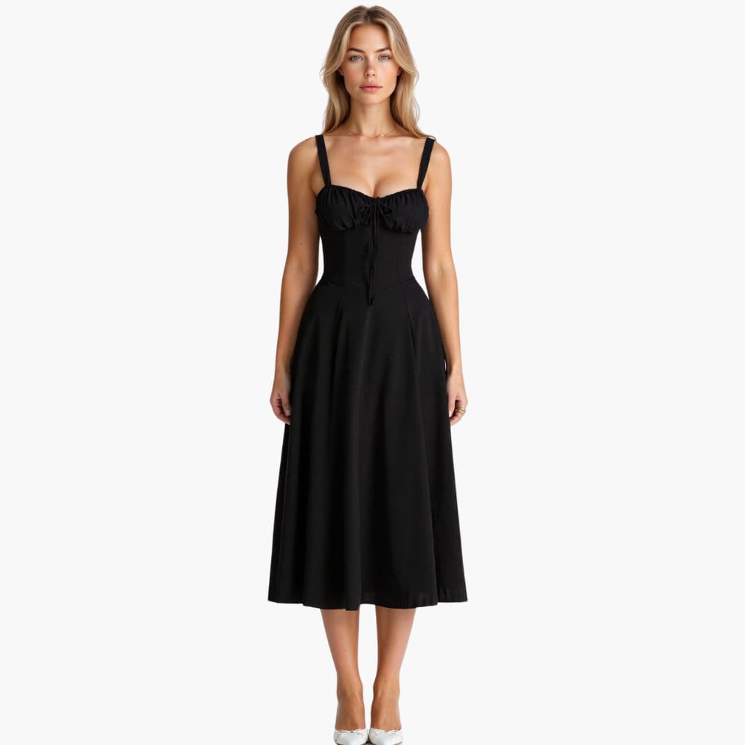 Stella | Waist Dress Black