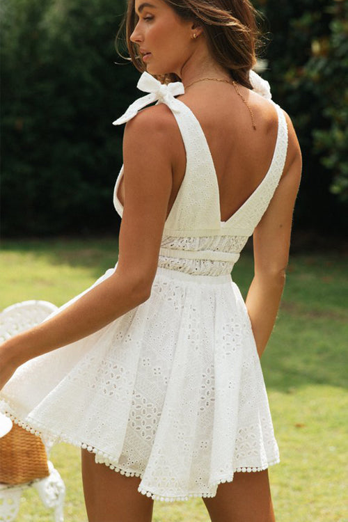 Always on My Mind Lace Sleeveless Mini Dress - 2 Colors - View 3