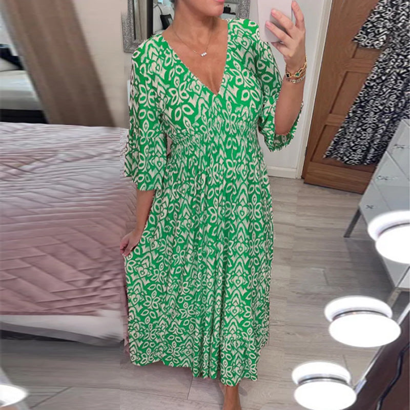 Mignon Chic Dress with Flared Sleeves for Women Date Night Outfit