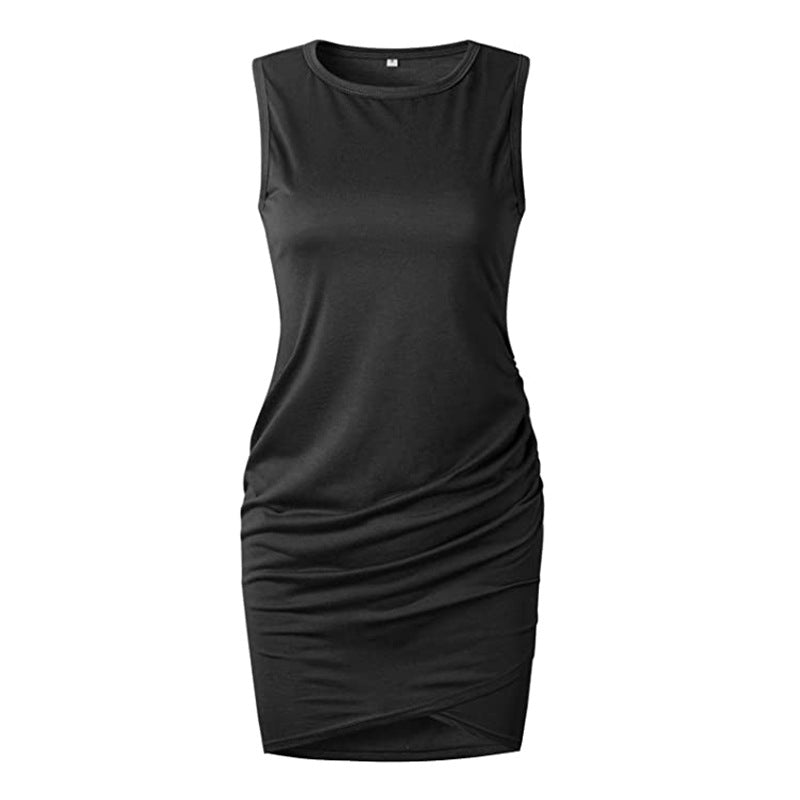 Ruched Side Bodycon Dress L / Purple Short Bodycon Slim Dress