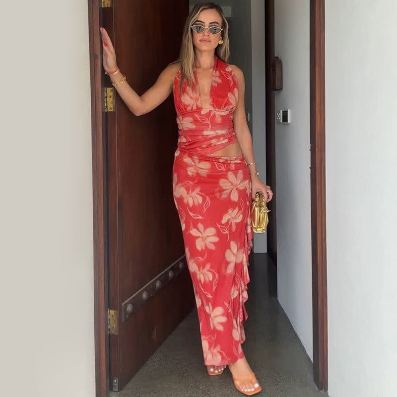 Rebus Maxi Dress Red