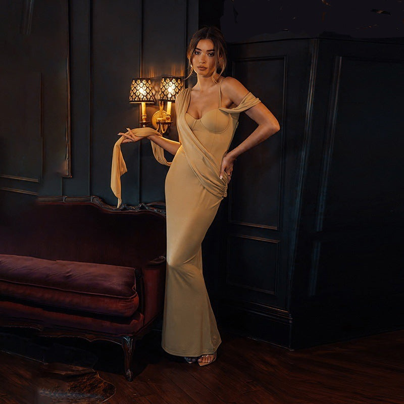 Elnora Maxi Dress - Khaki