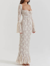 Antoinette-Elegance Lace Maxi Dress - View 4