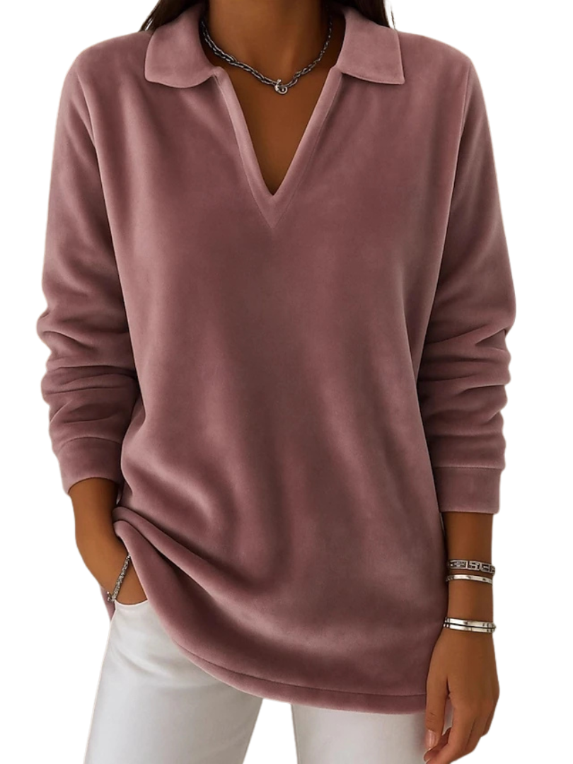 Gertie™ | Casual Long Sleeve V-neck  Women's Blouse