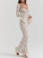 Antoinette-Elegance Lace Maxi Dress - View 5