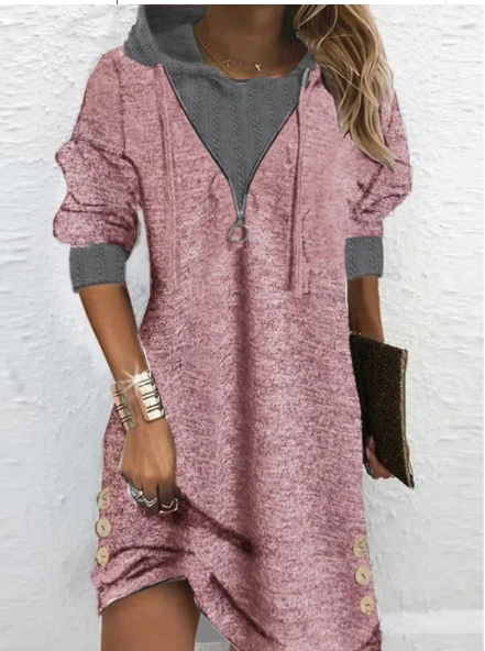 Mercedes Hooded Dress for Women Brunch Outfit Idea